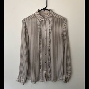 Feminine Button Up Blouse